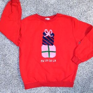 H&M "Flippy" Holiday Sweatshirt (Size 8/10)